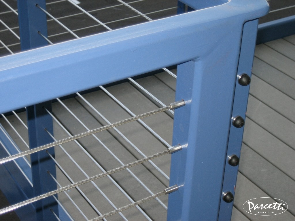 steel cable rail system rubber end caps