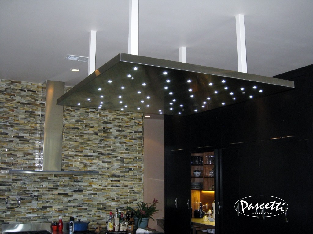 residential steel panel kitchen lighting with led lights