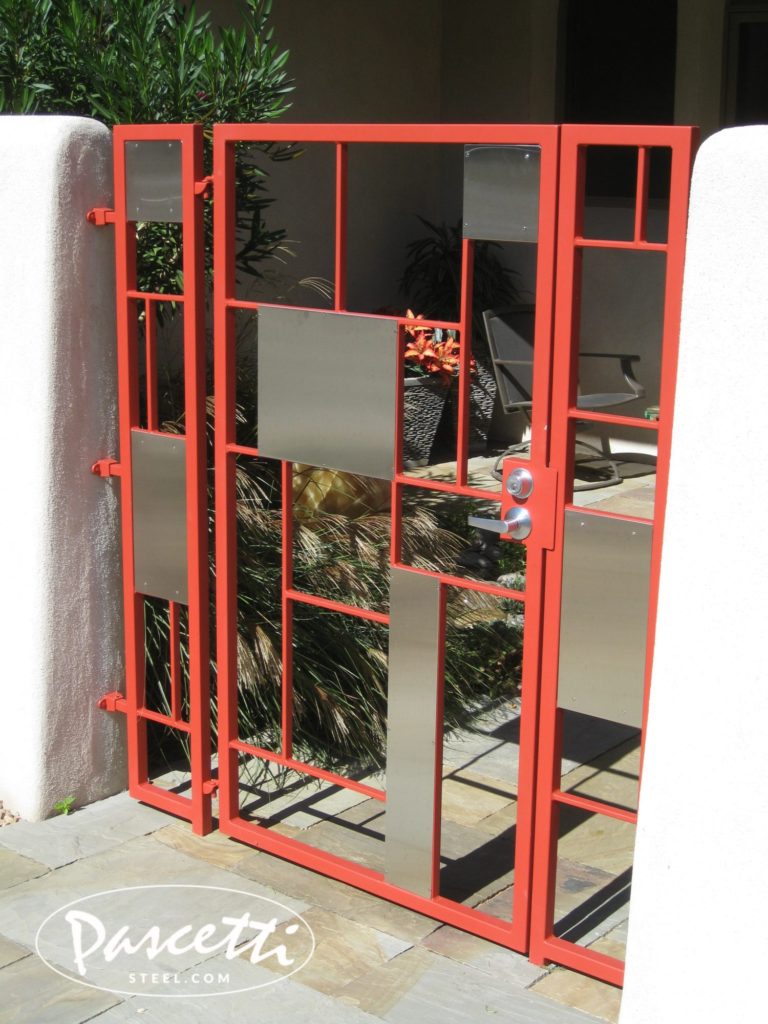 modern red gate