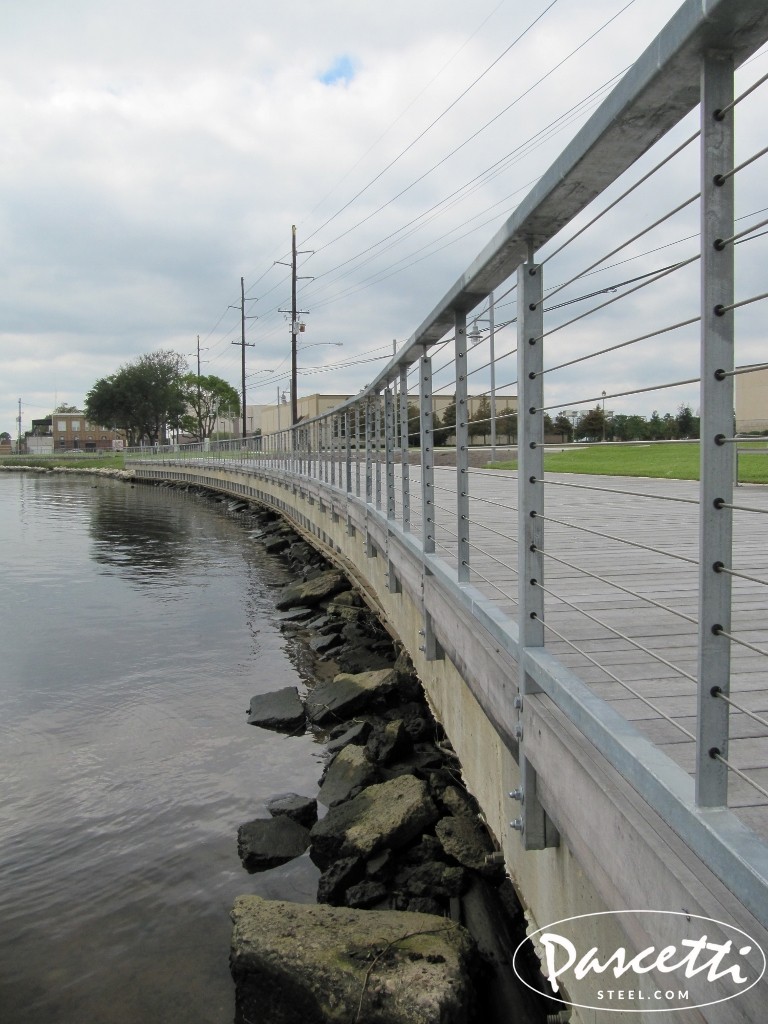 hot-dip galvanizing cable railings commercial Orange Texas boardwalk