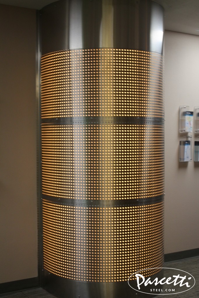 perforated panels steel light cover