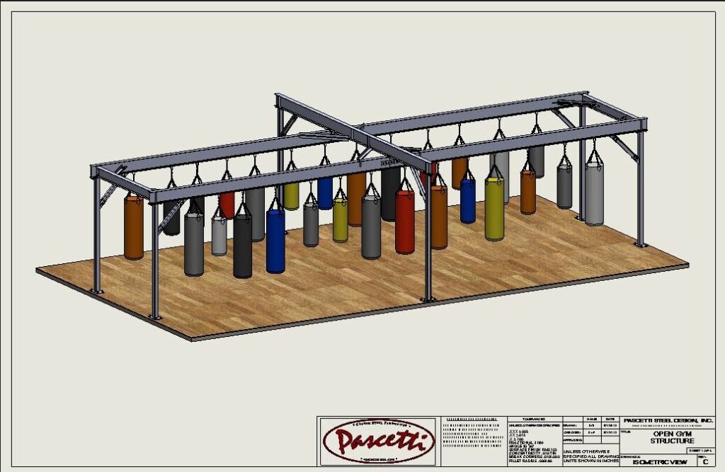 free-standing punching bag frame multiple heavy bag rack