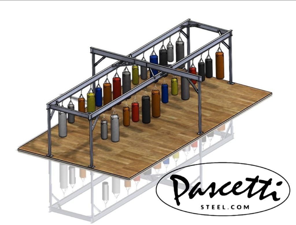 multiple heavy bag rack free standing punching bag frame