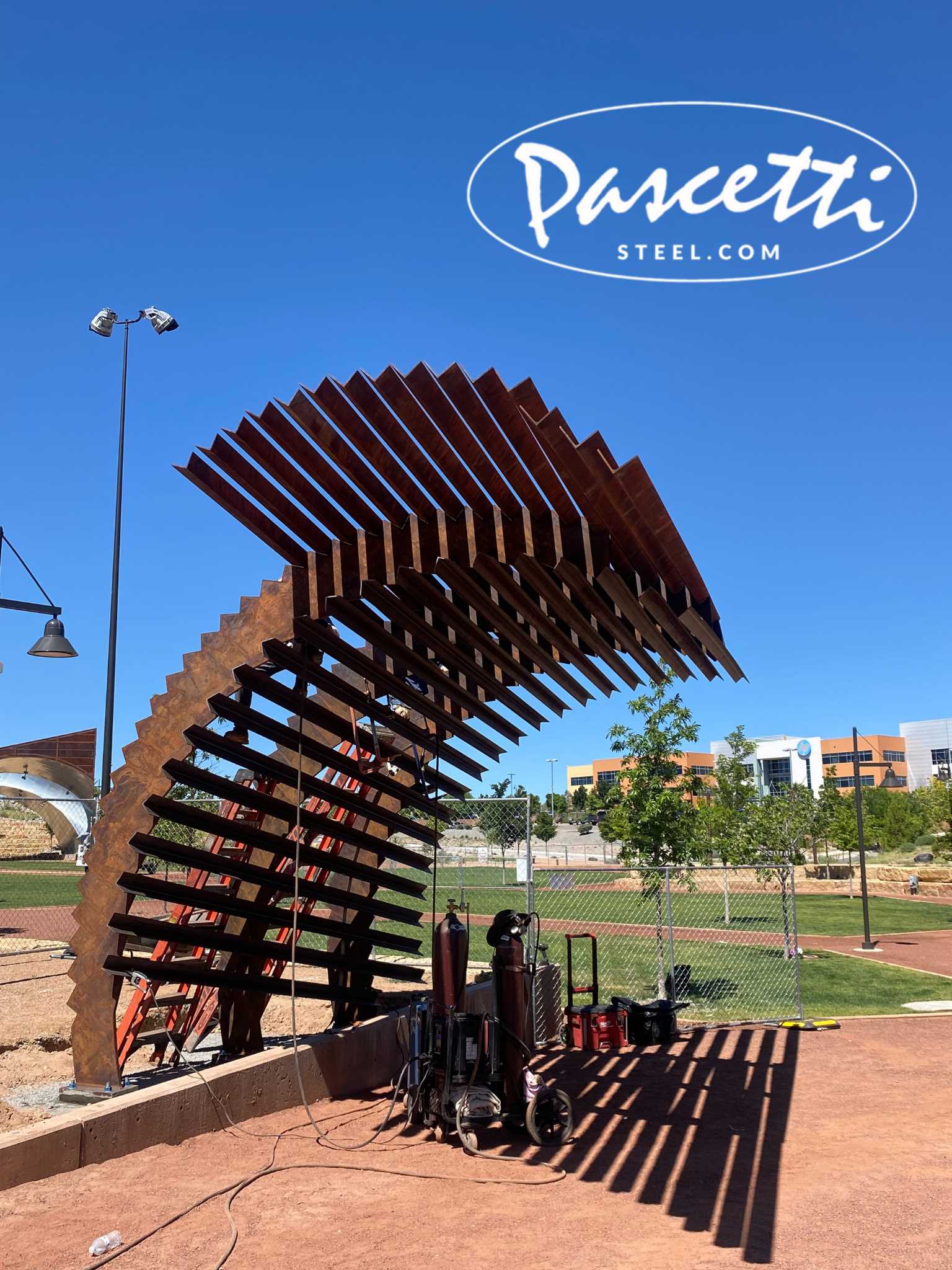 Large Steel Shade Structure